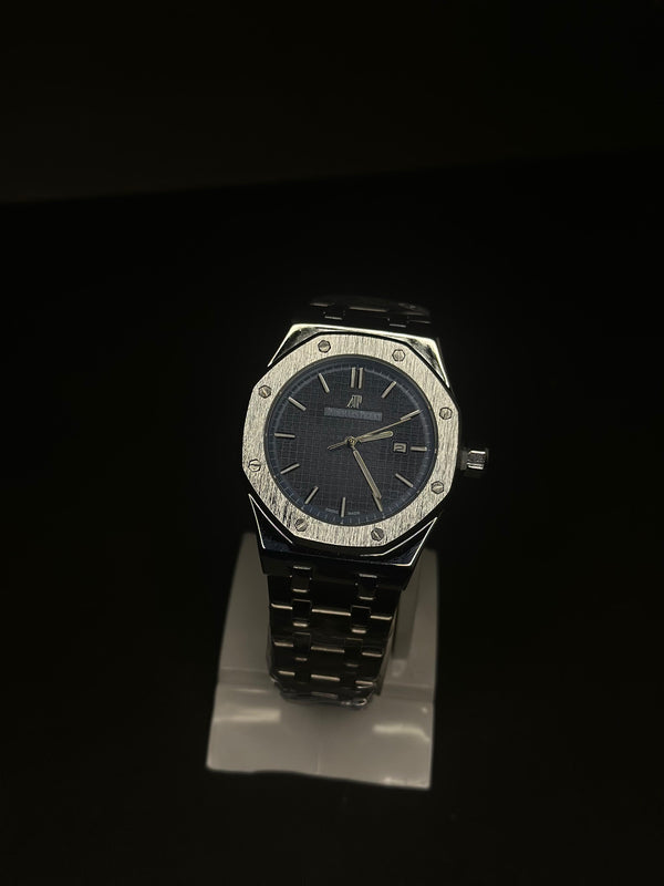 Audemars Piguet Silver with Blue Dail