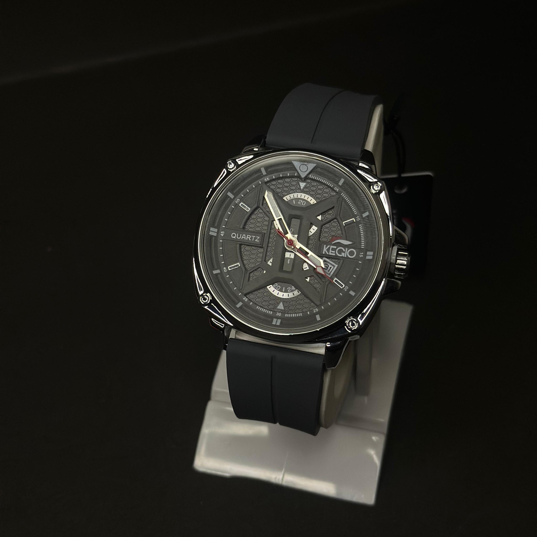 Kegio Grey Sport Chrono Quartz Watch-Men